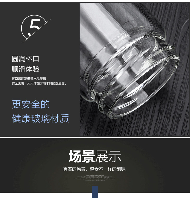 创意透明玻璃杯