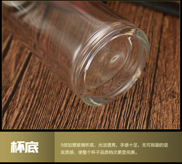 烧厚底透明玻璃杯