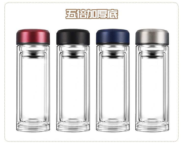 烧厚底透明玻璃杯