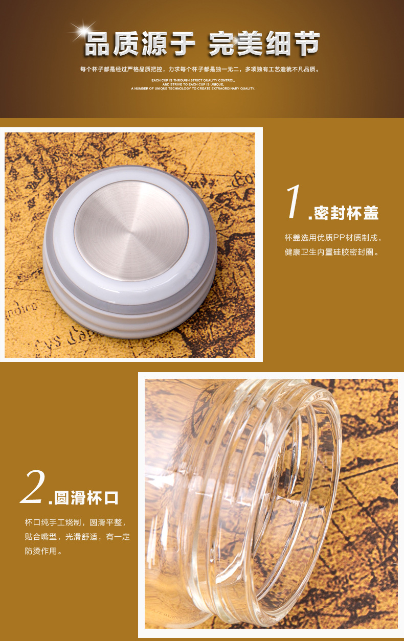 双层耐高温玻璃杯