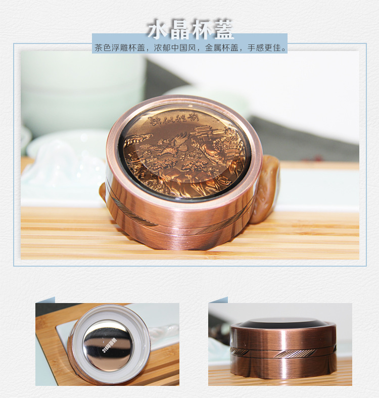 透明双层水晶玻璃杯