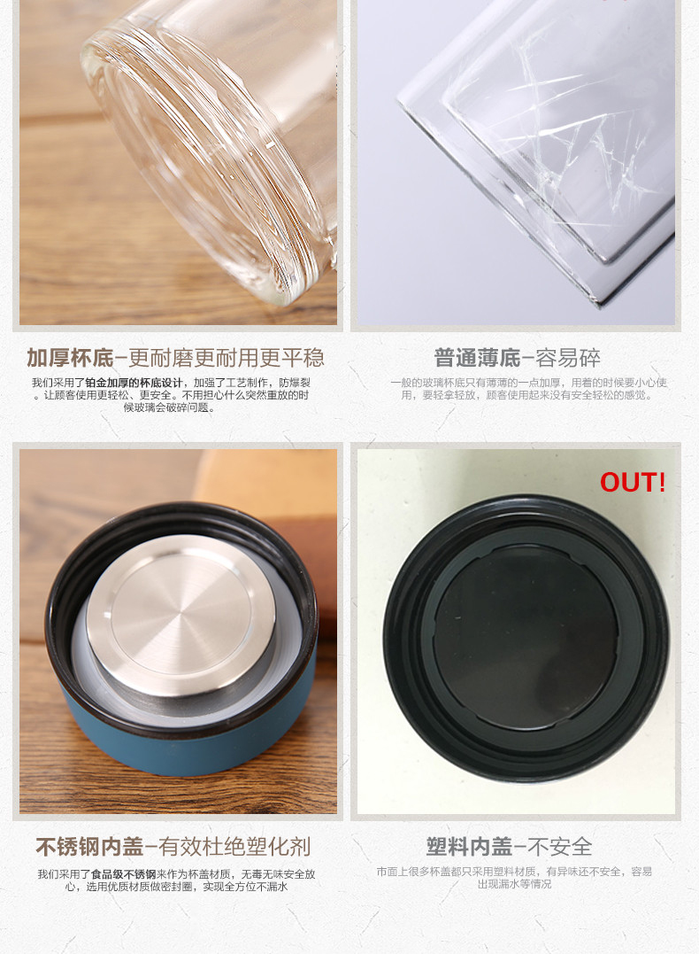 办公室水杯带把玻璃杯-32