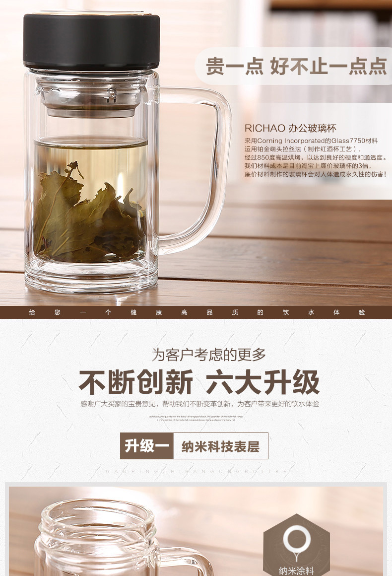 办公室水杯带把玻璃杯-32