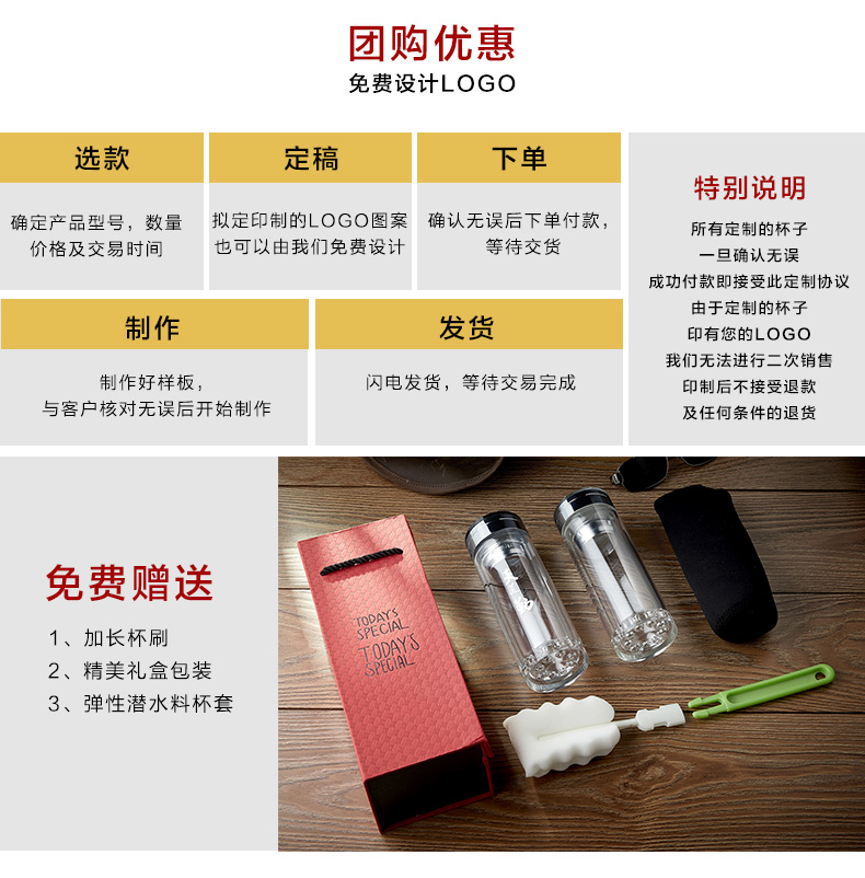 深圳定制双层波点底玻璃杯