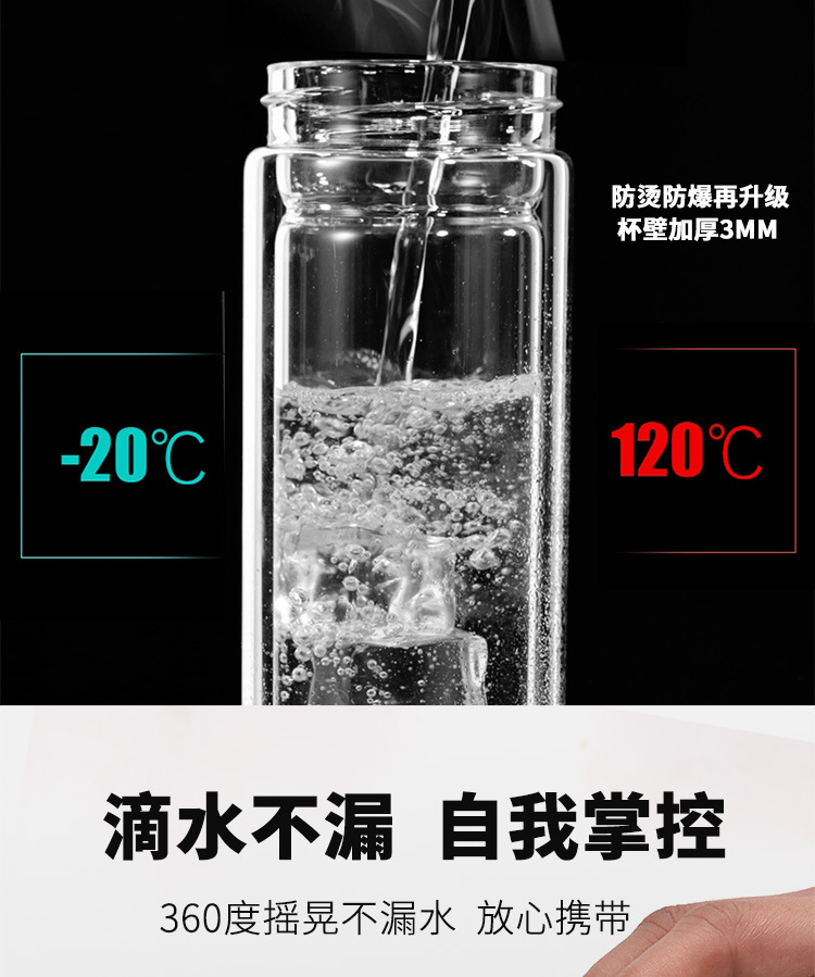 定制双层玻璃杯