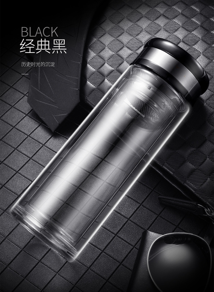 经典促销双层玻璃杯