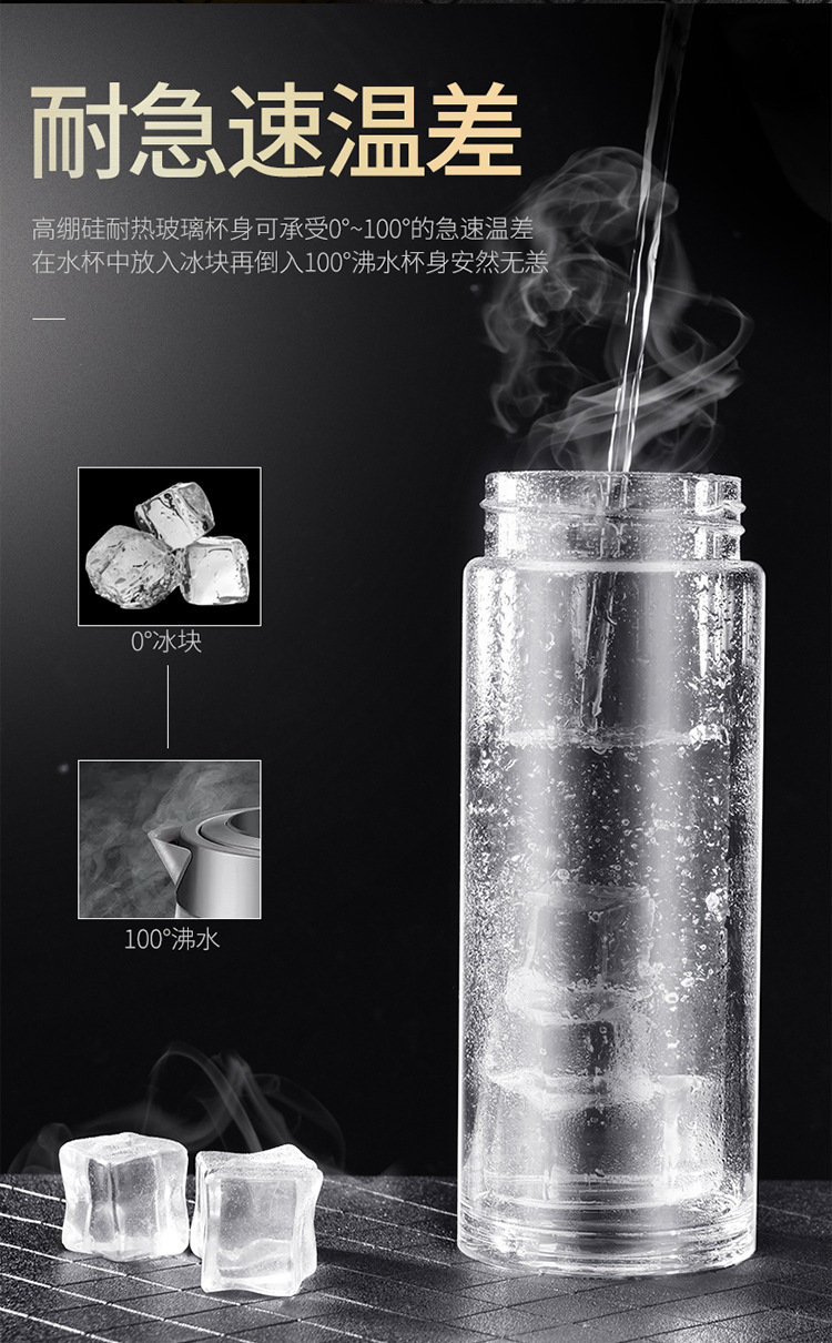 经典促销双层玻璃杯