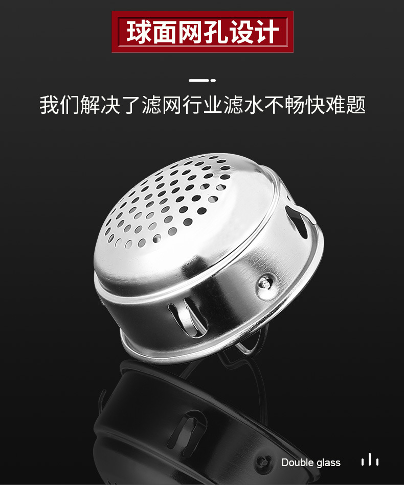 高档玻璃杯双层隔热茶杯男高档商务水晶杯全钢盖新款专利水杯定制