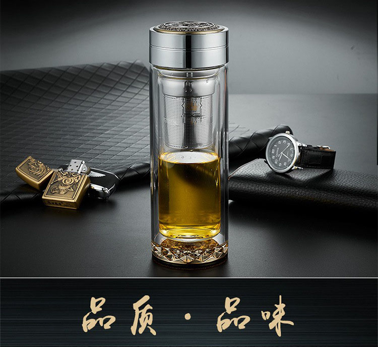 高端玻璃杯定制加厚底