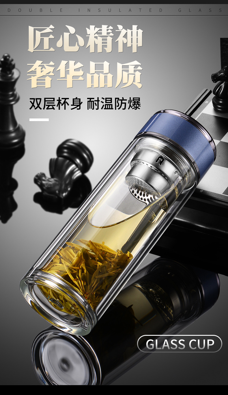 新款双层玻璃杯