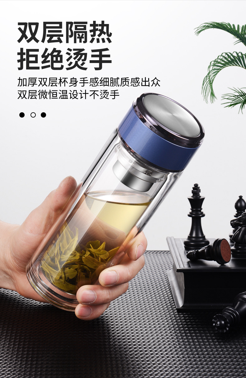 新款双层玻璃杯