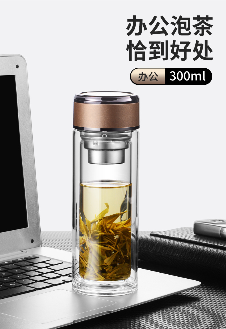 新款双层玻璃杯