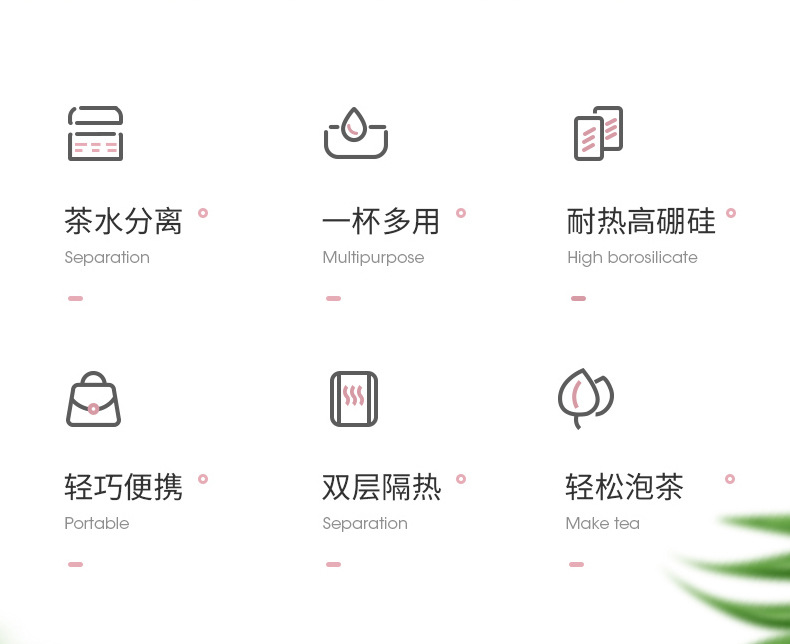 高硼硅玻璃杯加厚双层水杯透明商务办公杯子