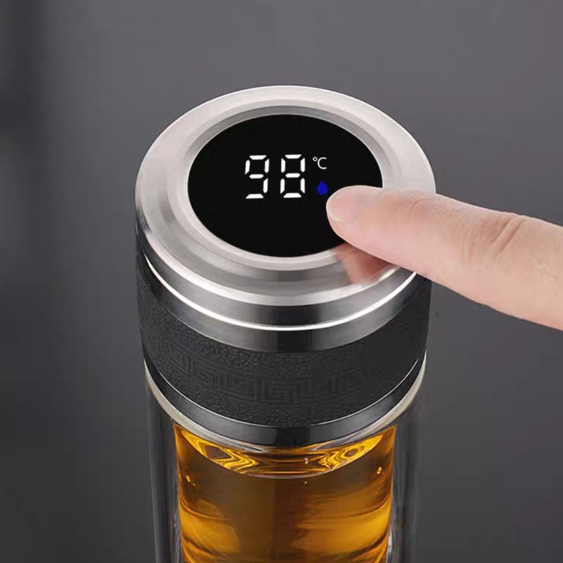 双层显温茶水分离