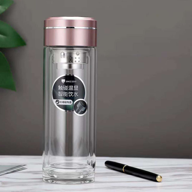智能显温玻璃杯