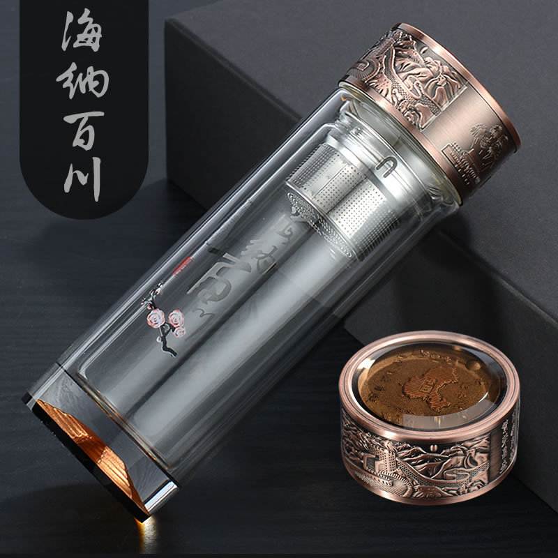 海纳百川高端玻璃杯