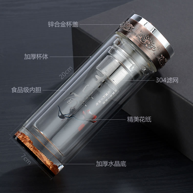 海纳百川高端玻璃杯