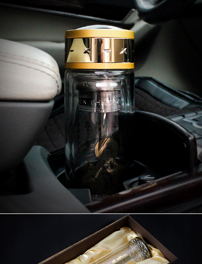 大悲咒双层玻璃杯