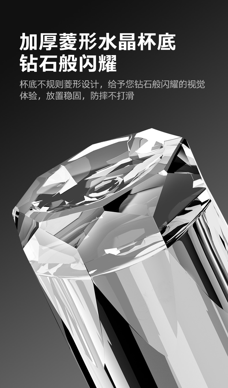 双层玻璃杯加厚隔热泡茶杯便携高档LOGO印字男士礼品水晶杯