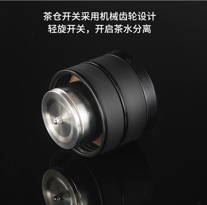 旋转双层茶水分离杯