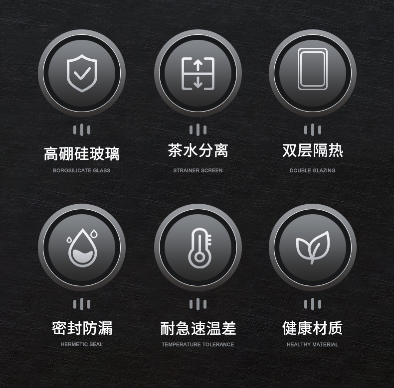 智能测温茶水分离泡茶水杯