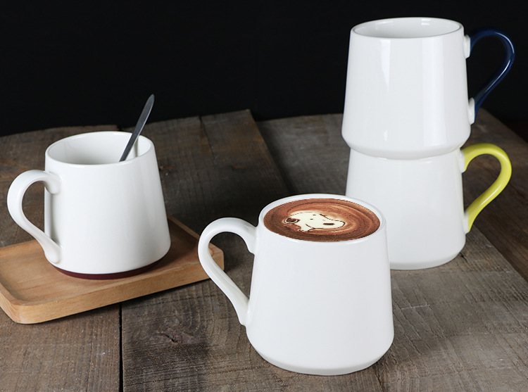 新骨瓷大容量防倒马克杯