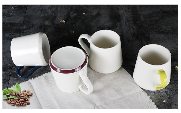 新骨瓷大容量防倒马克杯