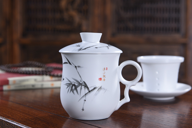中式陶瓷办公骨瓷杯