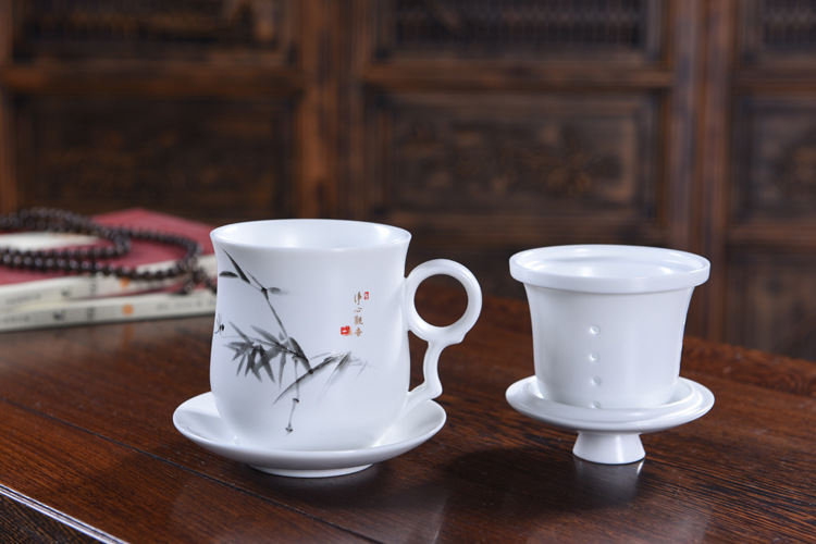 中式陶瓷办公骨瓷杯