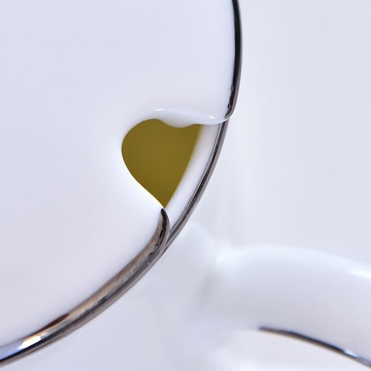 骨瓷盖杯创意手工描金马克杯办公室家用简约水杯可印图案