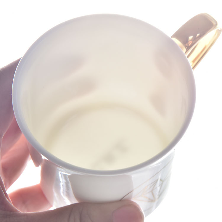 骨瓷金把马克杯情侣咖啡杯广告礼品杯