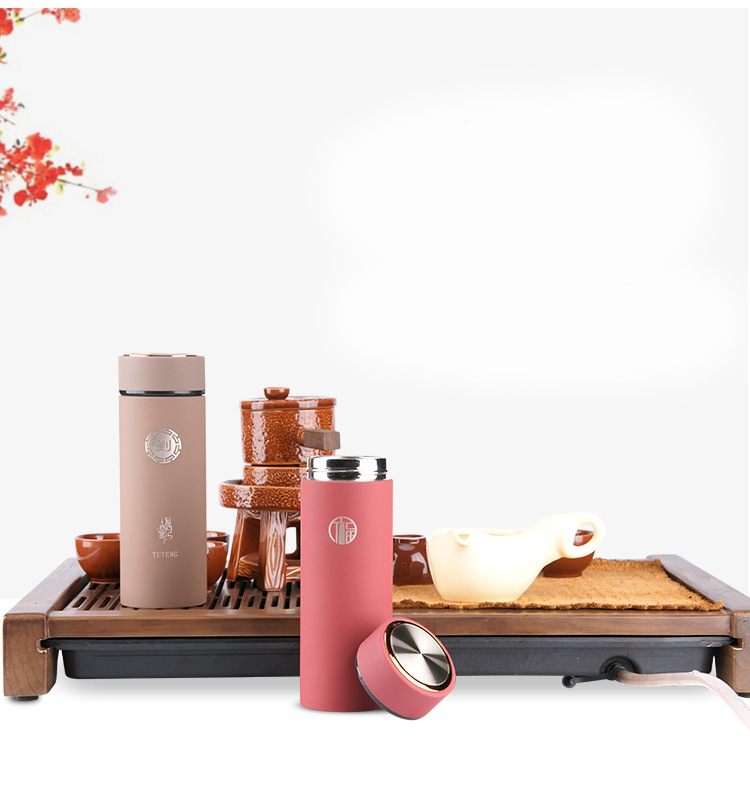 磨砂保温杯紫砂内胆茶杯