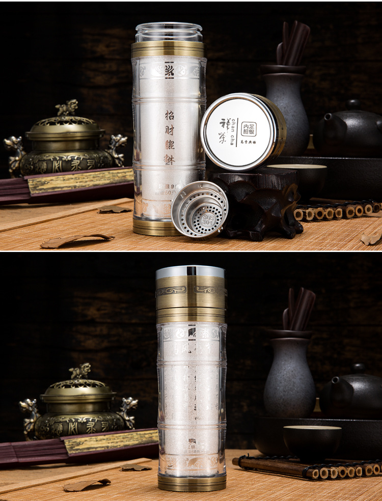 可定制雪花银保健杯（60克）