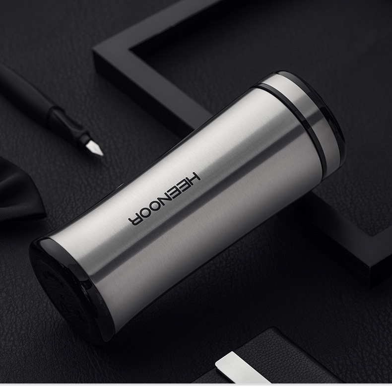 希诺保温杯不锈钢便携式男女士杯子情侣车载商务办公时尚礼品水杯