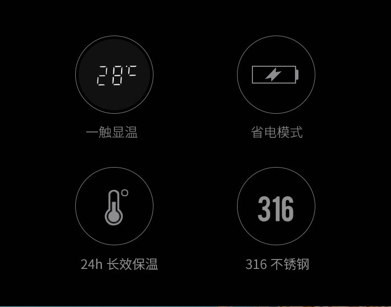 智能显温保温杯