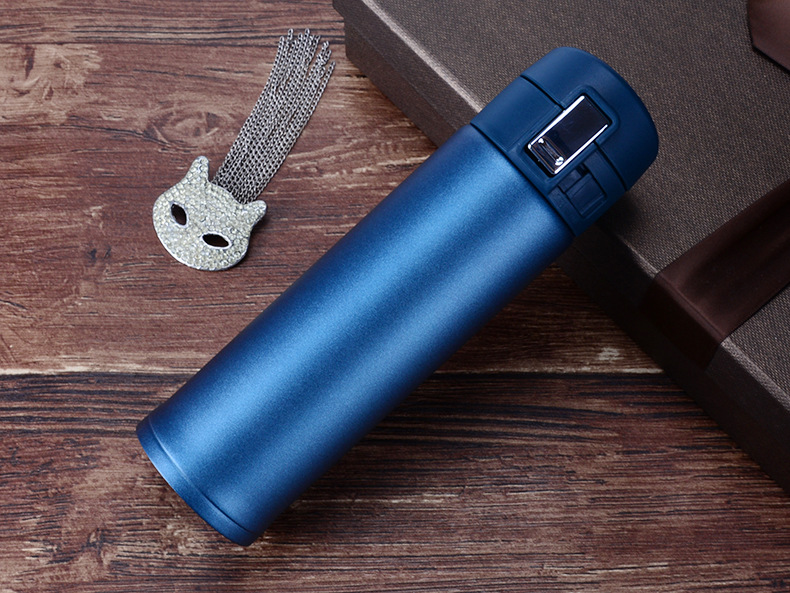 新款不锈钢弹跳保温杯