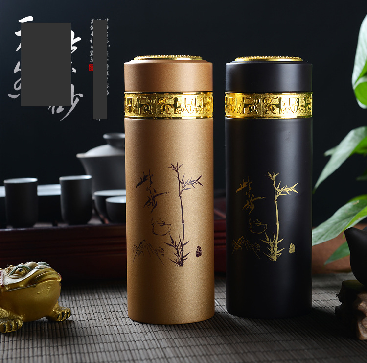 高档紫砂真空保温杯