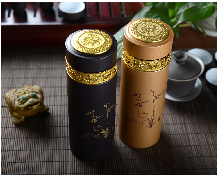 高档紫砂真空保温杯