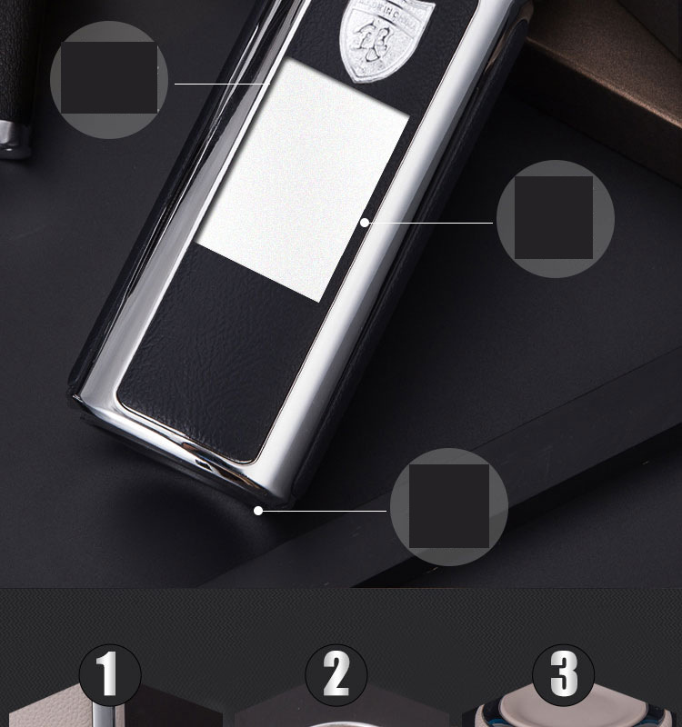 定制高档商务皮纹银杯