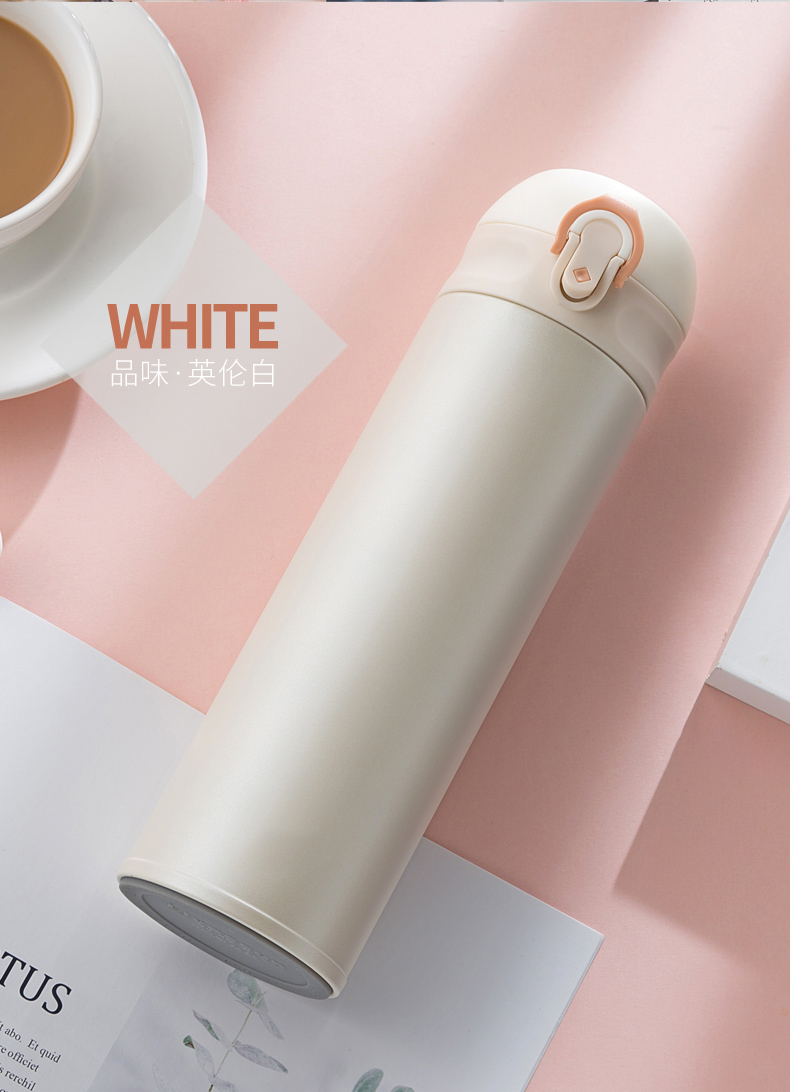 316不锈钢弹跳精品保温杯