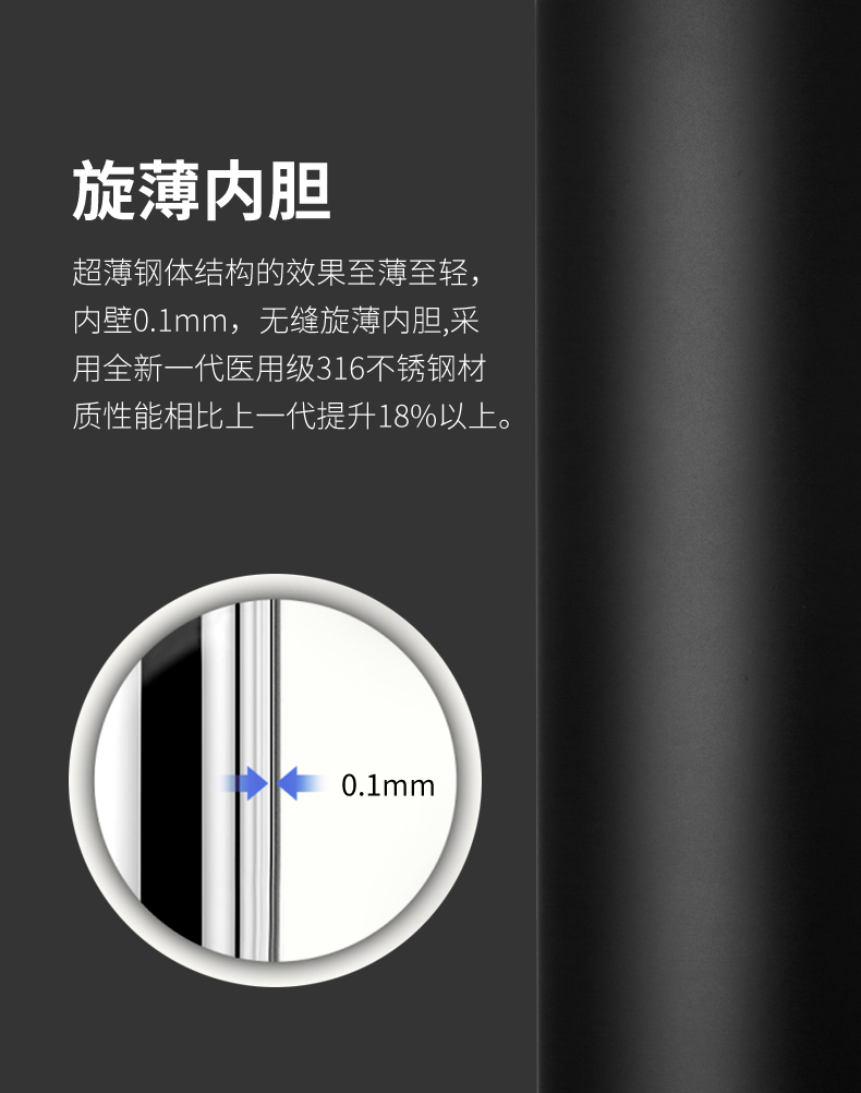 316不锈钢弹跳精品保温杯