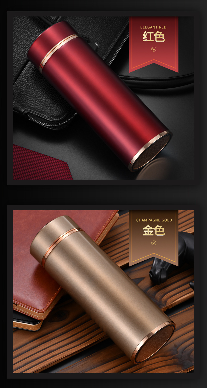 锌合金商务保温杯男女真空304不锈钢