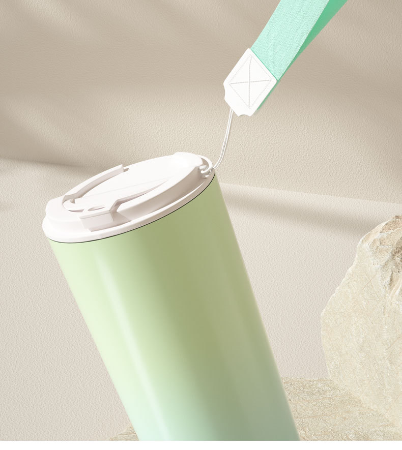 2023渐变色创意高颜值便携不锈钢保冷保温杯