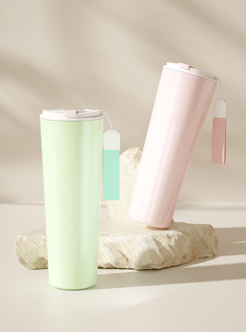 2023渐变色创意高颜值便携不锈钢保冷保温杯