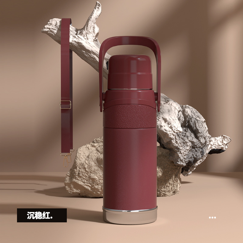 2023新中式304不锈钢1500ml大容量户外保温壶