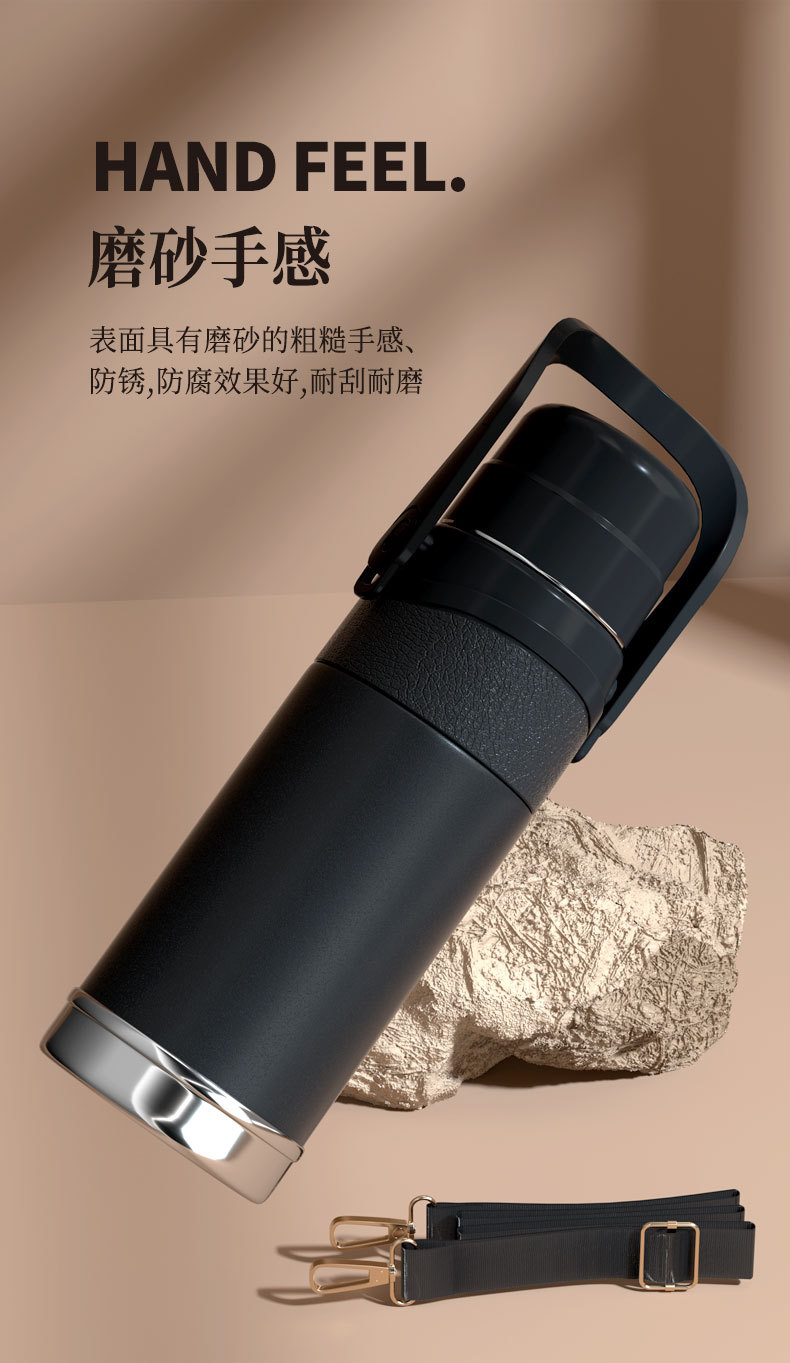 2023新中式304不锈钢1500ml大容量户外保温壶