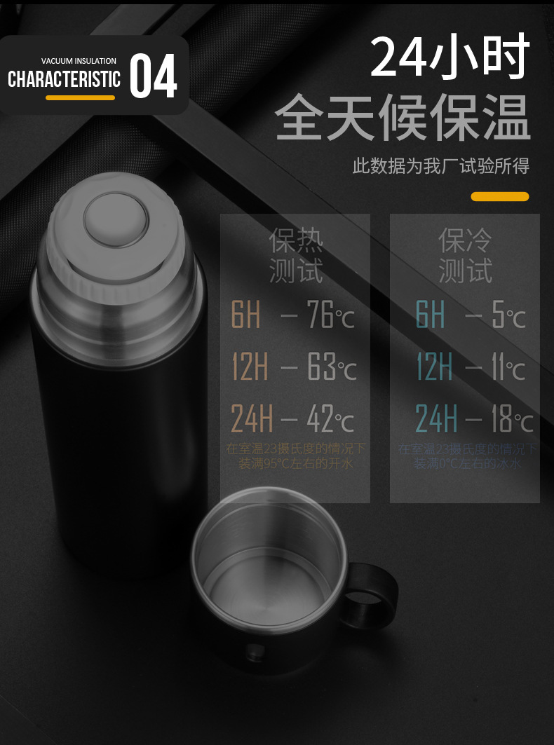 316不锈钢保温杯 新款全钢水杯 手提 子弹头大容量汽车杯车载户外