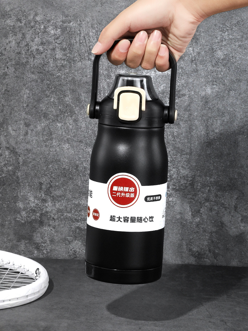 316不锈钢大容量保温杯男女户外便携健身商务水杯