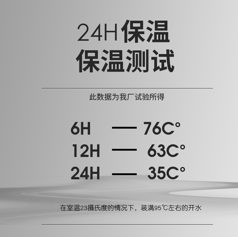 316不锈钢保温杯茶水分离智能显温