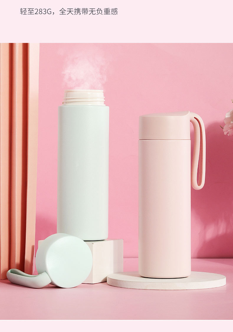 316医用不锈钢提绳便携保温杯